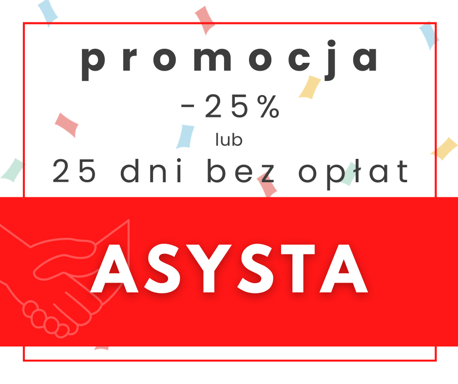 Promocja na Asystę z okazji 25-lecia firmy